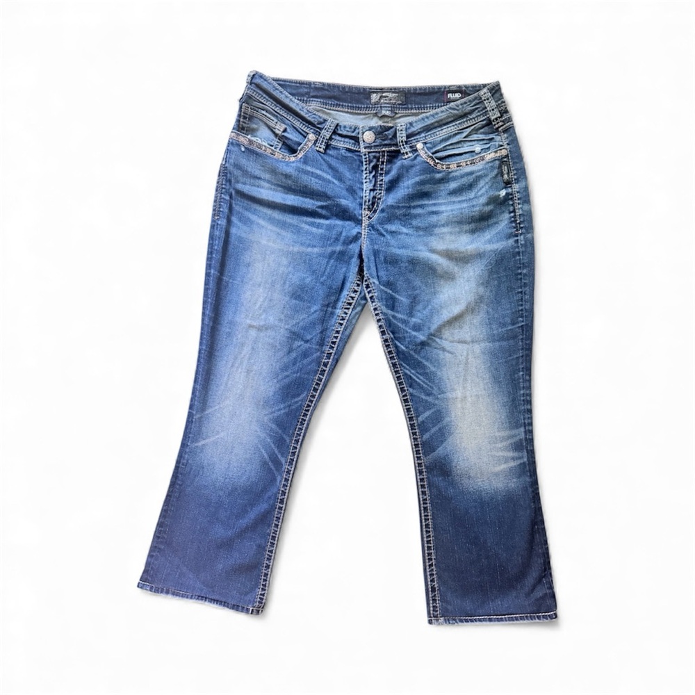 Women’s Silver Jeans 👖 “Suki” Cropped/Ankle Sz 18